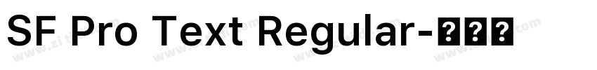 SF Pro Text Regular字体转换